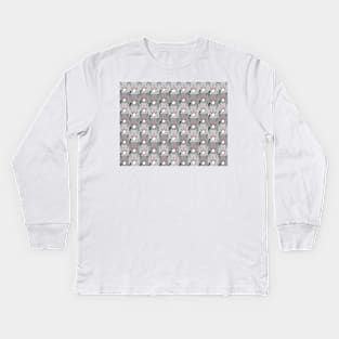 Guitar pattern vintage background with leaf small object, natural. Kids Long Sleeve T-Shirt